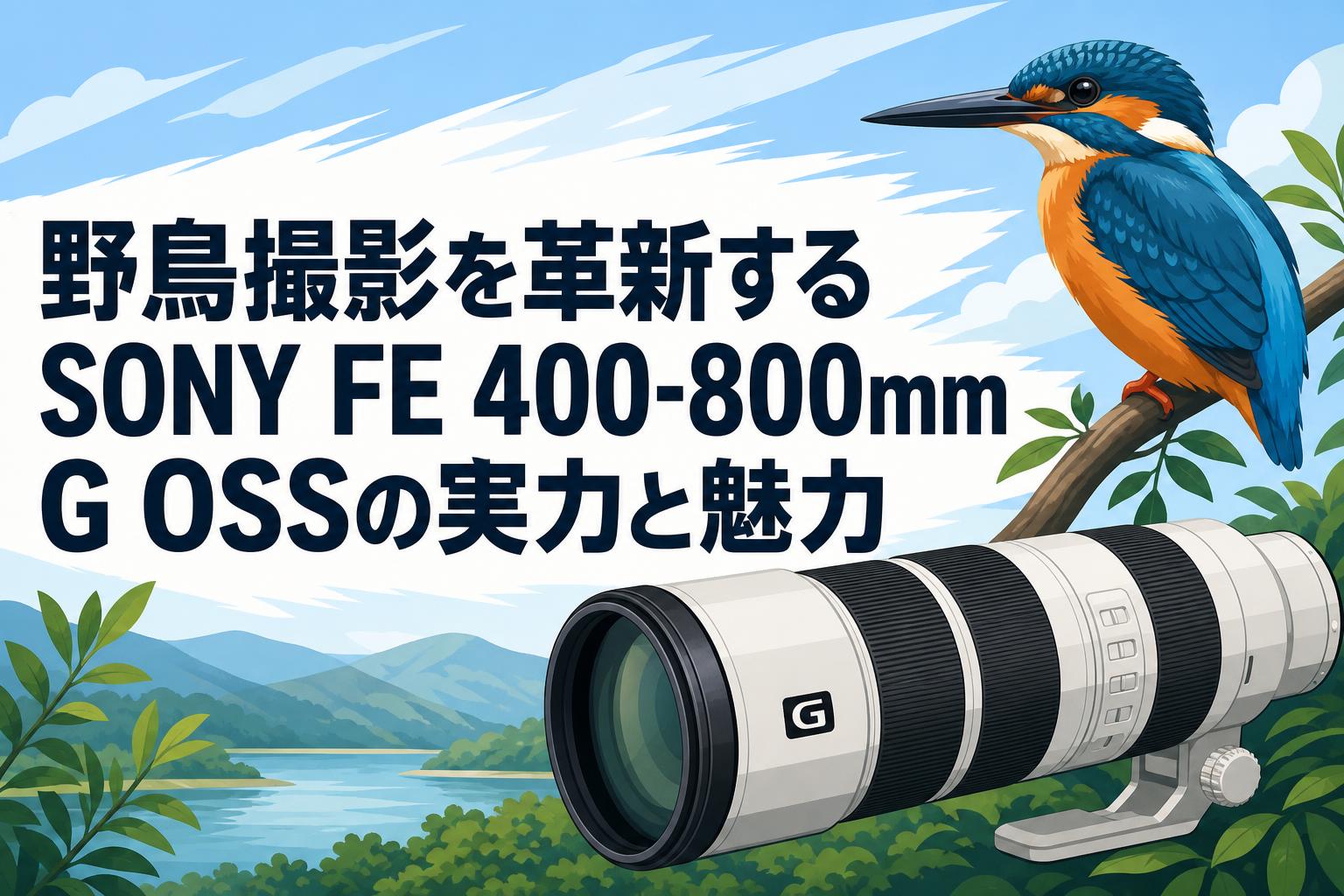 野鳥撮影を革新するSONY FE 400-800mm G OSSの実力と魅力
