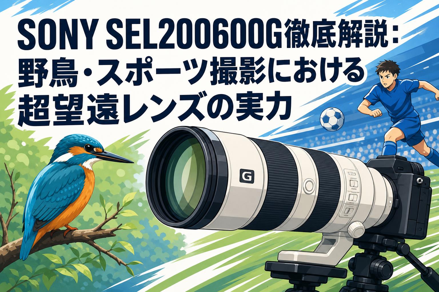 SONY SEL200600G徹底解説：野鳥・スポーツ撮影における超望遠レンズの実力