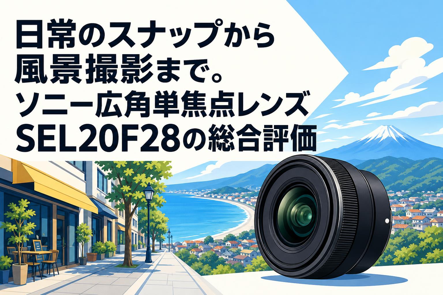 日常のスナップから風景撮影まで。ソニー広角単焦点レンズSEL20F28の総合評価