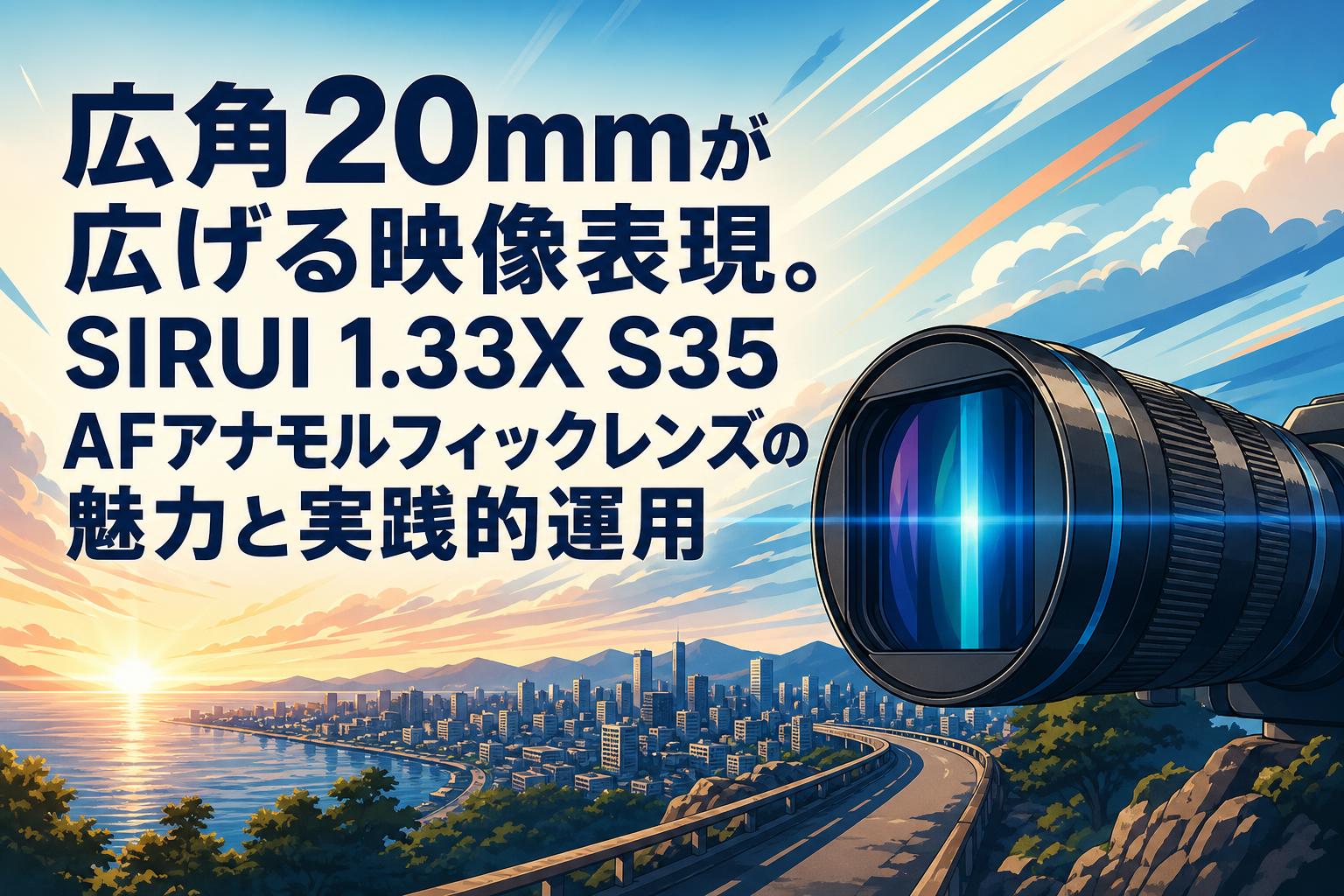 広角20mmが広げる映像表現。SIRUI 1.33X S35 AFアナモルフィックレンズの魅力と実践的運用