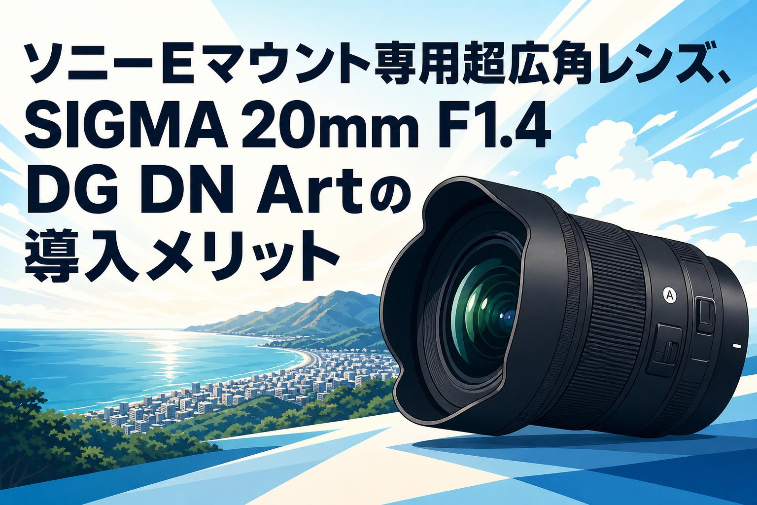 ソニーEマウント専用超広角レンズ、SIGMA 20mm F1.4 DG DN Artの導入メリット