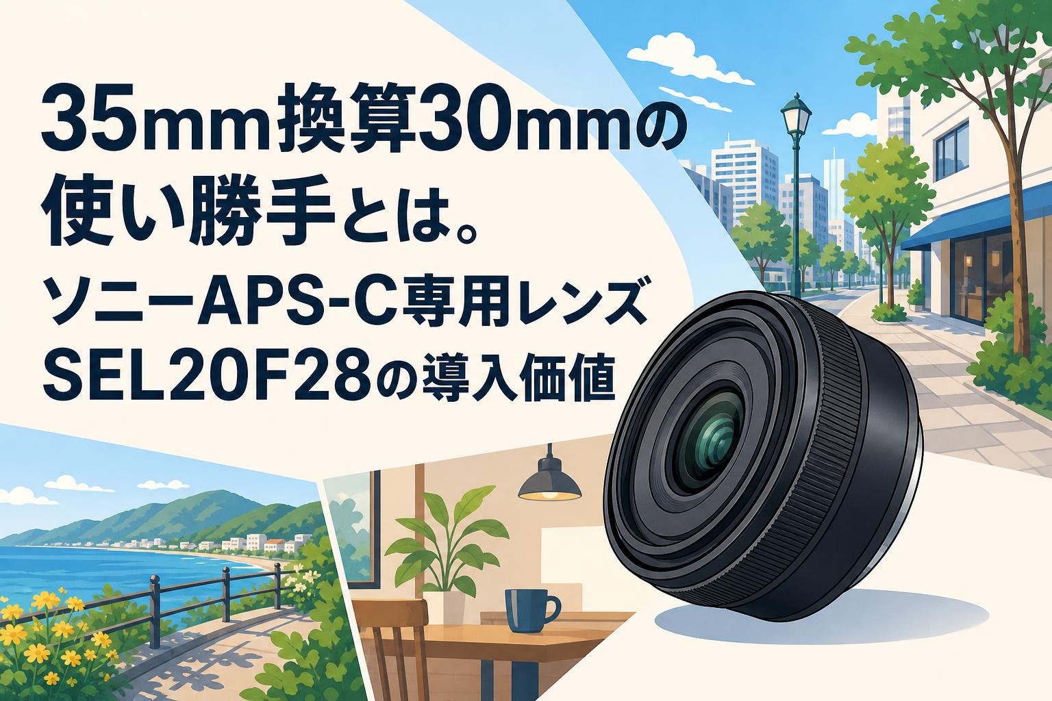 35mm換算30mmの使い勝手とは。ソニーAPS-C専用レンズSEL20F28の導入価値