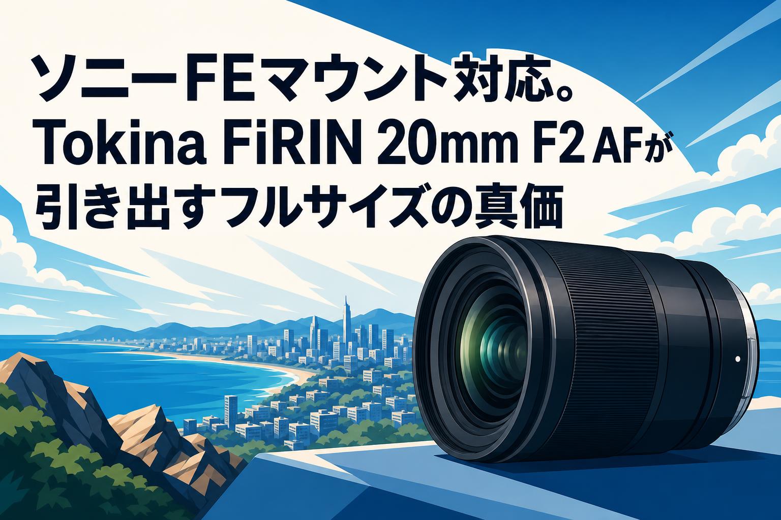 ソニーFEマウント対応。Tokina FiRIN 20mm F2 AFが引き出すフルサイズの真価