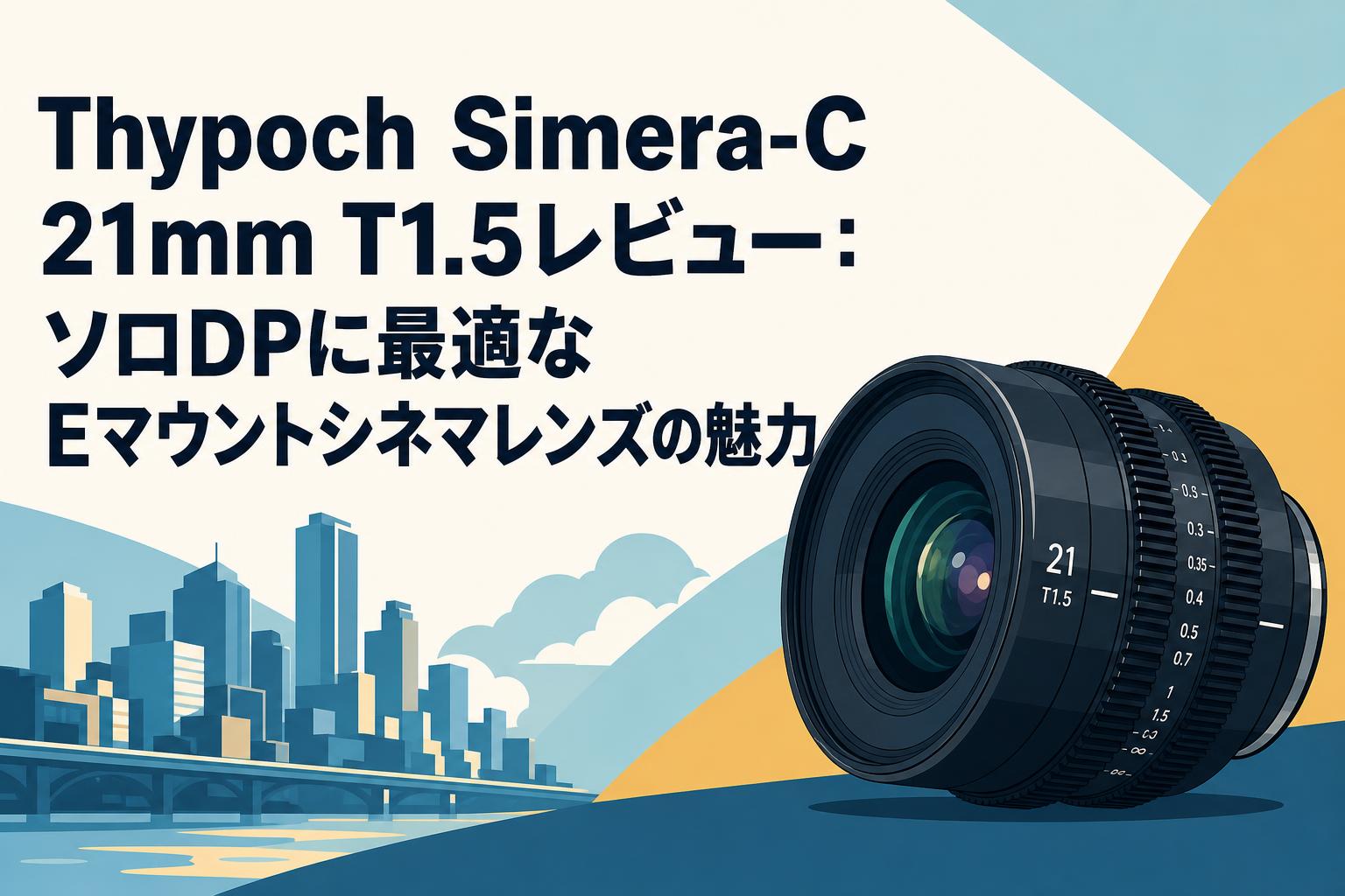 Thypoch Simera-C 21mm T1.5レビュー：ソロDPに最適なEマウントシネマレンズの魅力