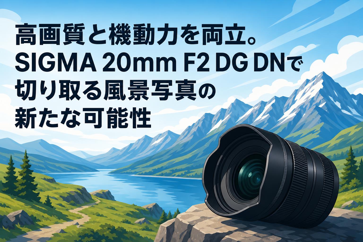 高画質と機動力を両立。SIGMA 20mm F2 DG DNで切り取る風景写真の新たな可能性