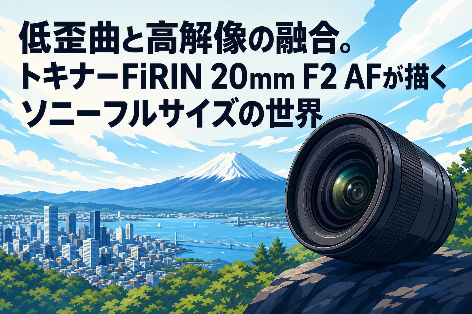 低歪曲と高解像の融合。トキナーFiRIN 20mm F2 AFが描くソニーフルサイズの世界