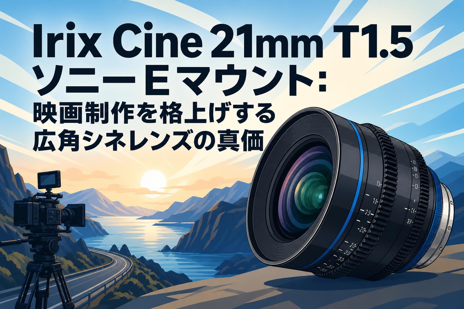 Irix Cine 21mm T1.5 ソニーEマウント：映画制作を格上げする広角シネレンズの真価