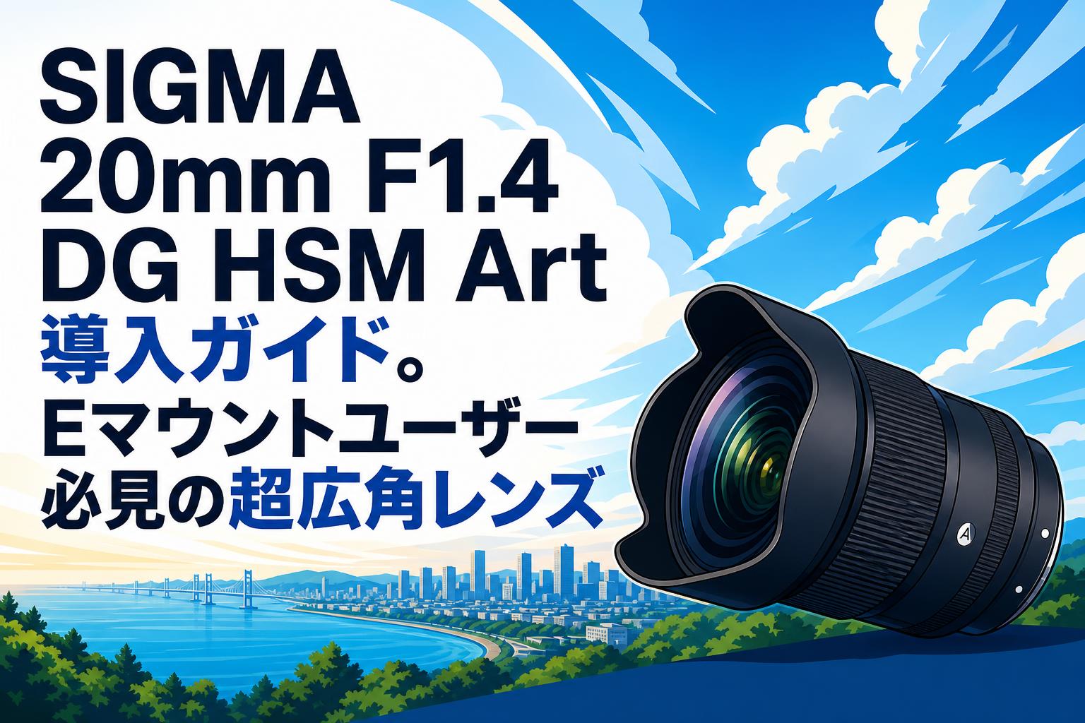 SIGMA 20mm F1.4 DG HSM Art 導入ガイド。Eマウントユーザー必見の超広角レンズ