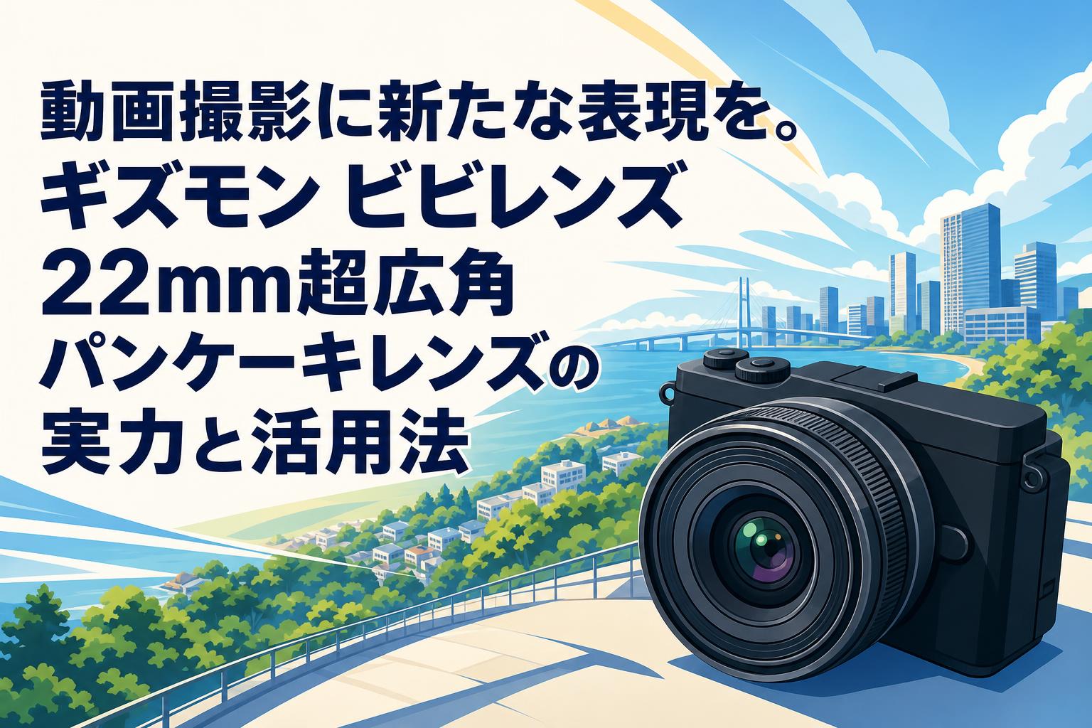 動画撮影に新たな表現を。ギズモン ビビレンズ 22mm超広角パンケーキレンズの実力と活用法