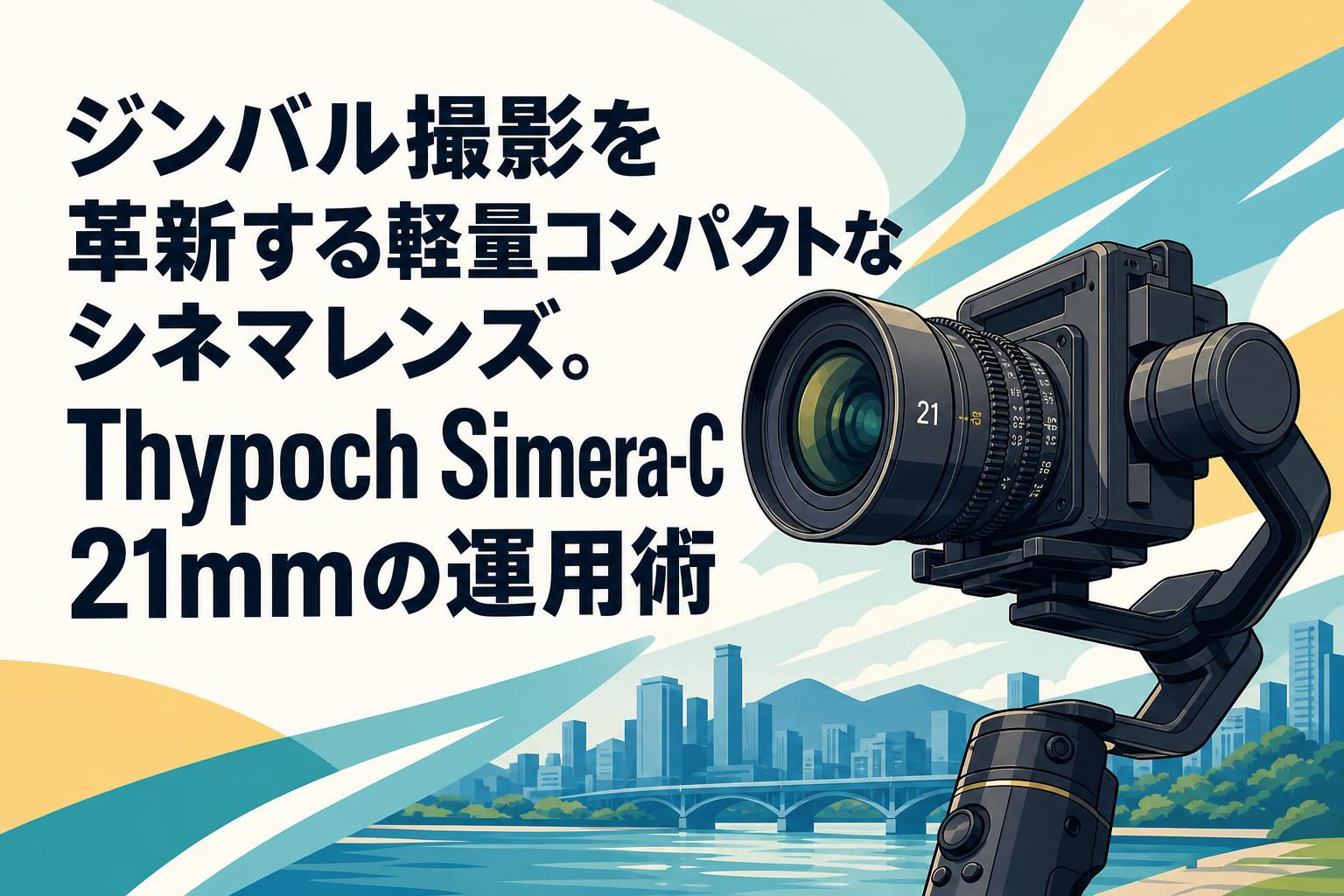 ジンバル撮影を革新する軽量コンパクトなシネマレンズ。Thypoch Simera-C 21mmの運用術