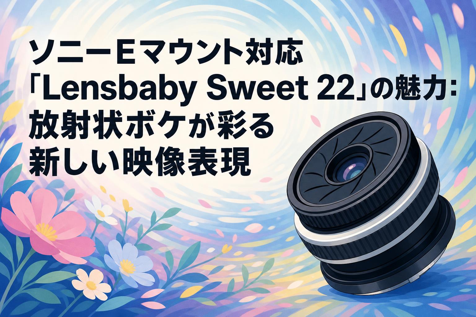 ソニーEマウント対応「Lensbaby Sweet 22」の魅力：放射状ボケが彩る新しい映像表現