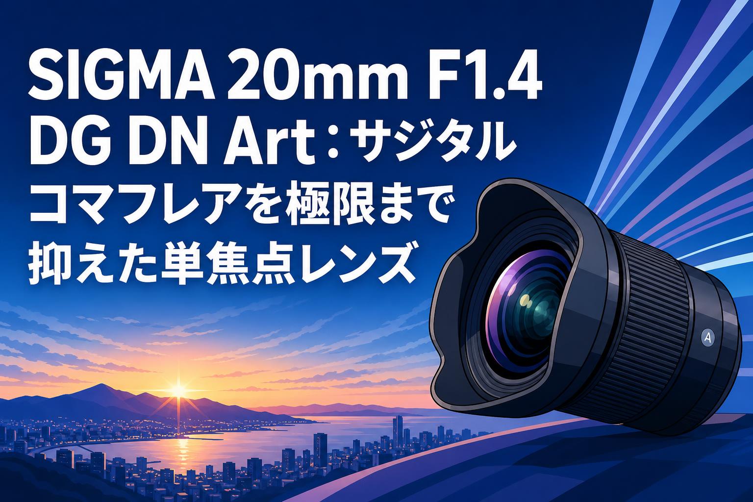 SIGMA 20mm F1.4 DG DN Art：サジタルコマフレアを極限まで抑えた単焦点レンズ