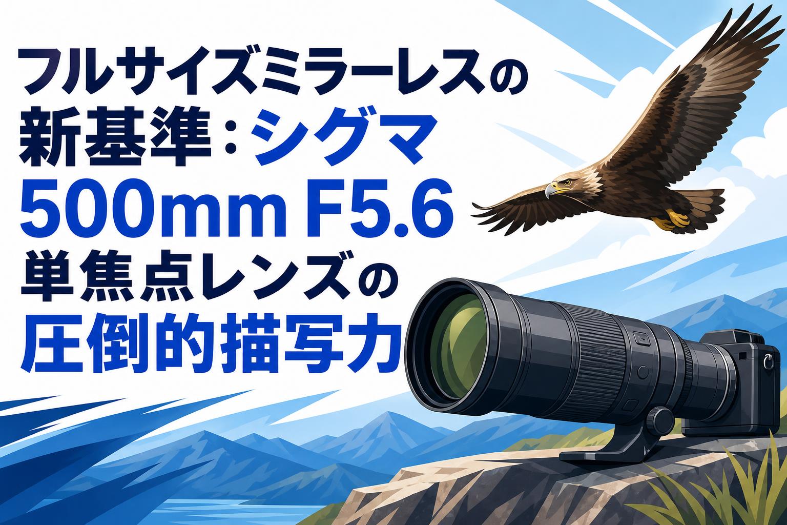 フルサイズミラーレスの新基準：シグマ500mm F5.6単焦点レンズの圧倒的描写力