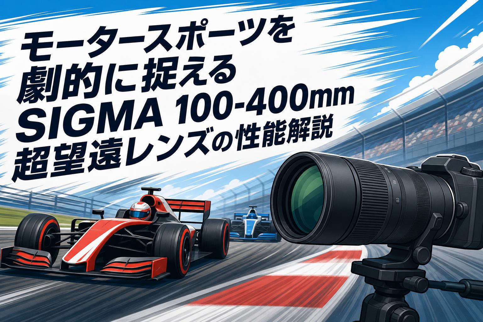 モータースポーツを劇的に捉えるSIGMA 100-400mm超望遠レンズの性能解説
