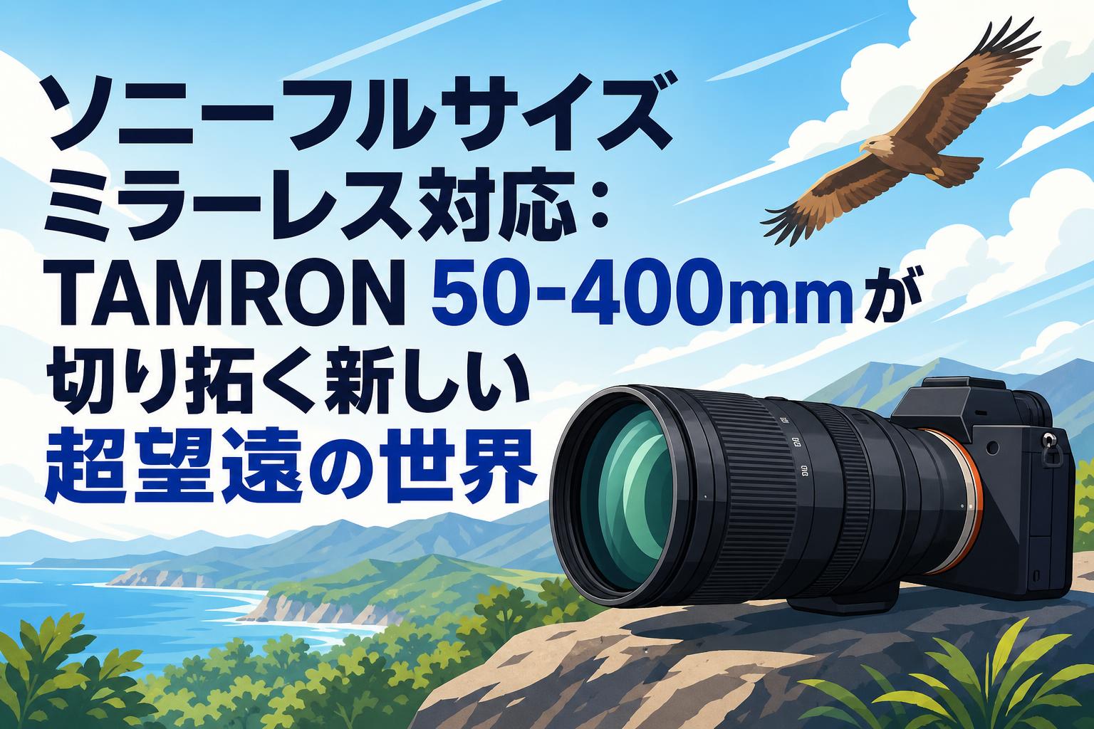 ソニーフルサイズミラーレス対応：TAMRON 50-400mmが切り拓く新しい超望遠の世界
