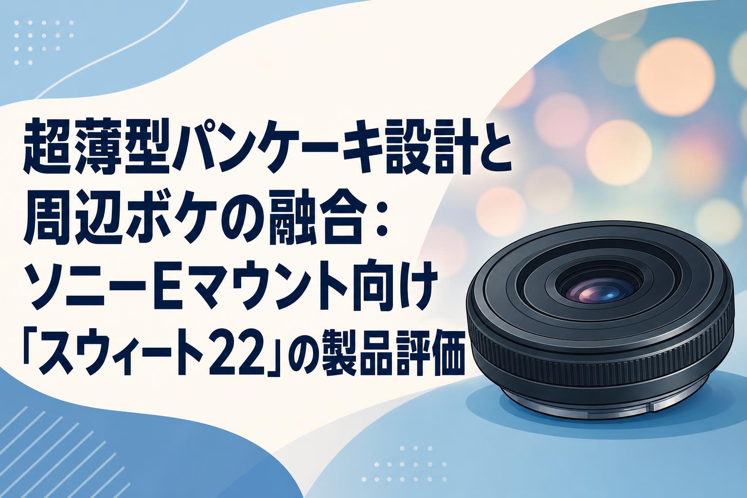 超薄型パンケーキ設計と周辺ボケの融合：ソニーEマウント向け「スウィート22」の製品評価
