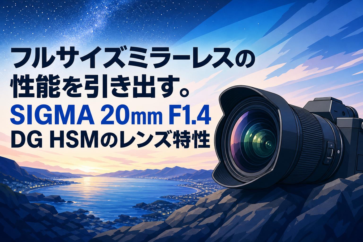 フルサイズミラーレスの性能を引き出す。SIGMA 20mm F1.4 DG HSMのレンズ特性