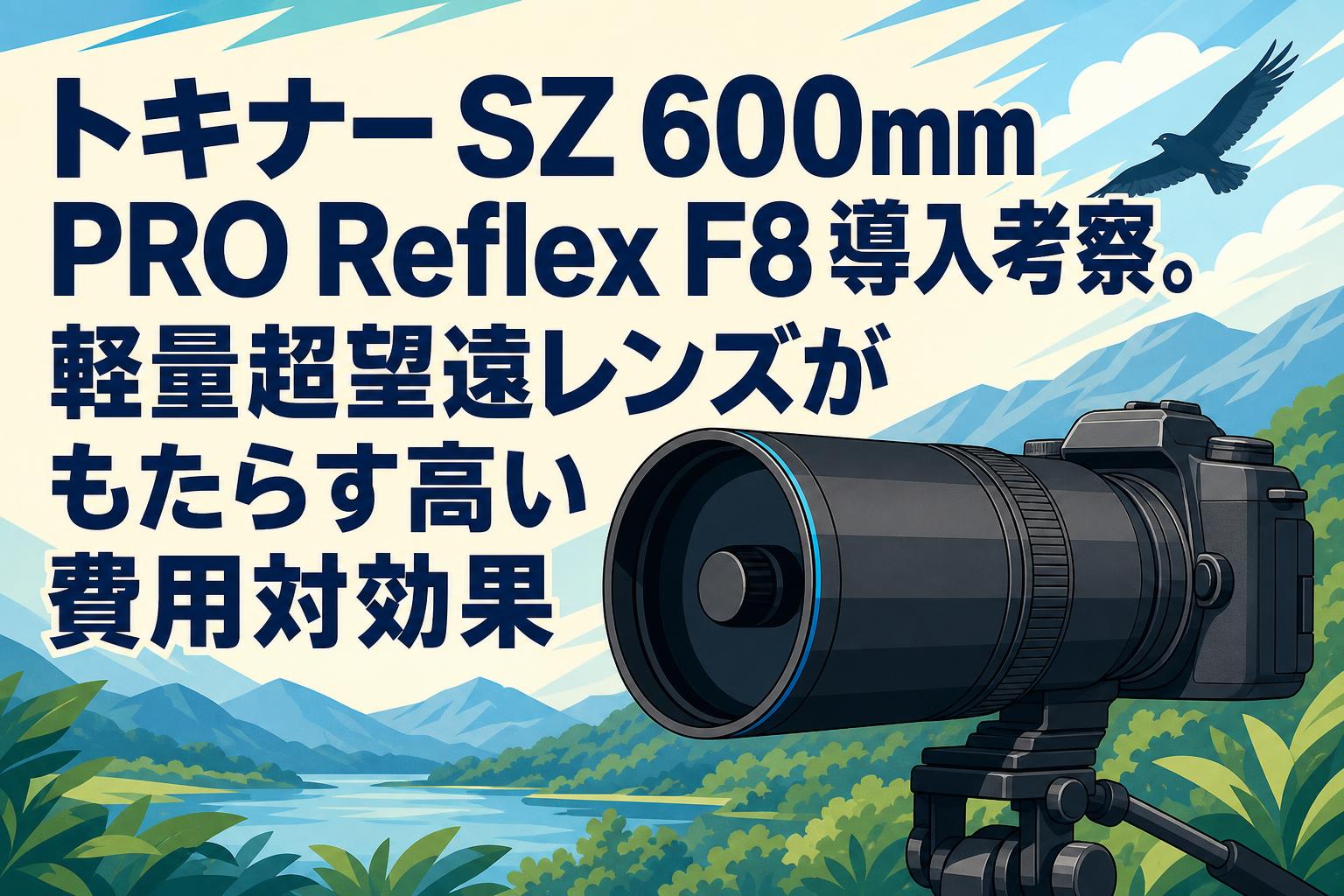 トキナー SZ 600mm PRO Reflex F8 導入考察。軽量超望遠レンズがもたらす高い費用対効果