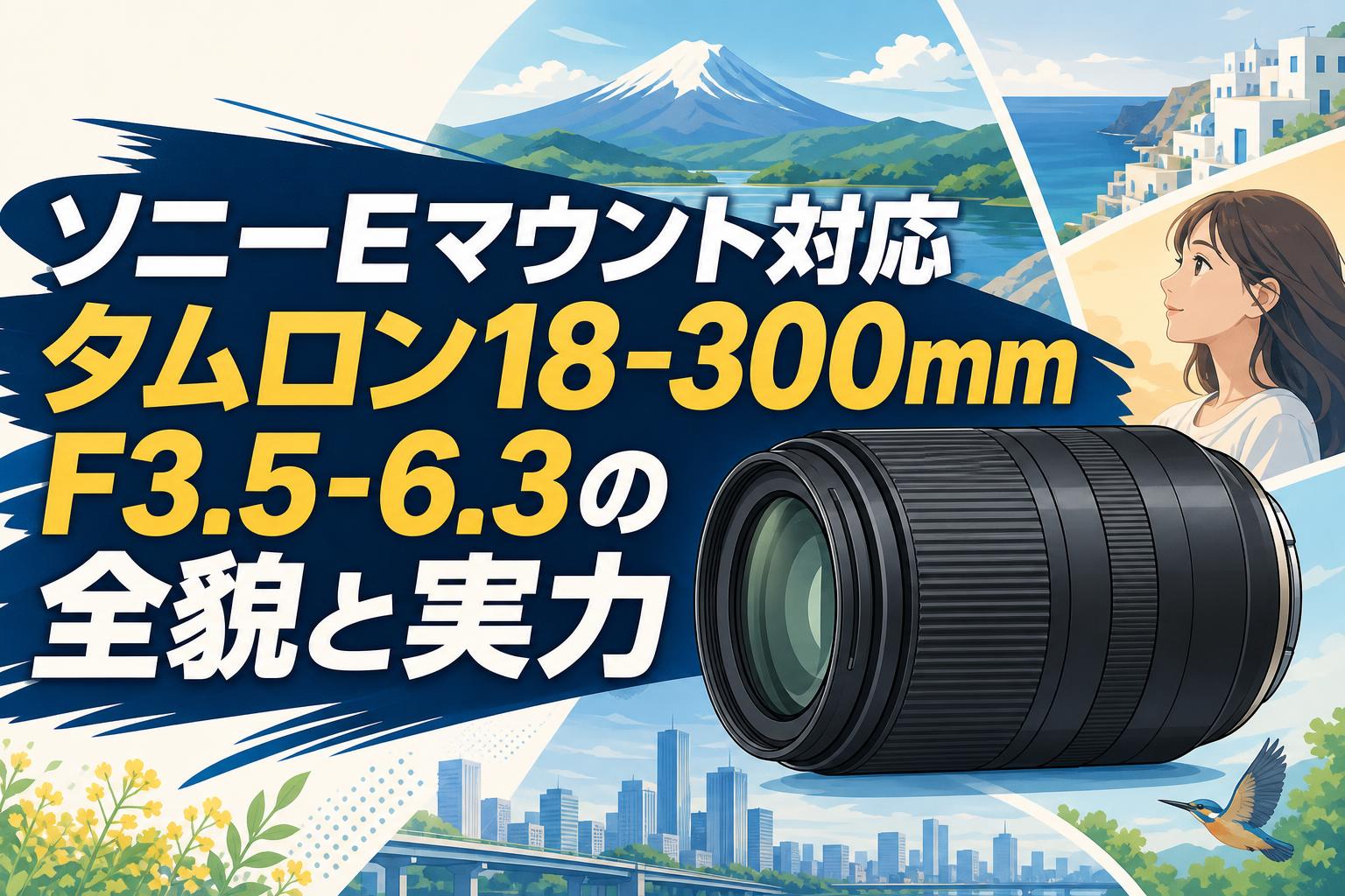ソニーEマウント対応タムロン18-300mm F3.5-6.3の全貌と実力