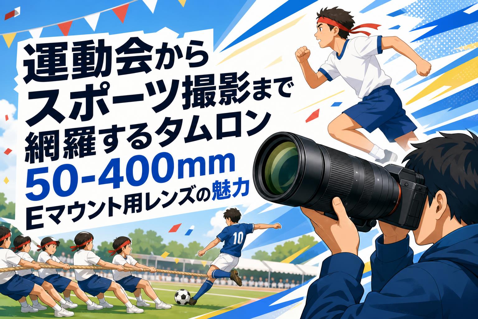 運動会からスポーツ撮影まで網羅するタムロン50-400mm Eマウント用レンズの魅力