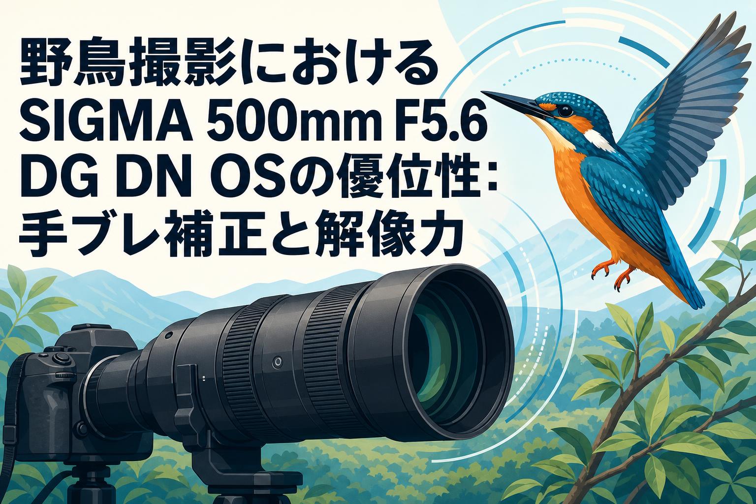 野鳥撮影におけるSIGMA 500mm F5.6 DG DN OSの優位性：手ブレ補正と解像力