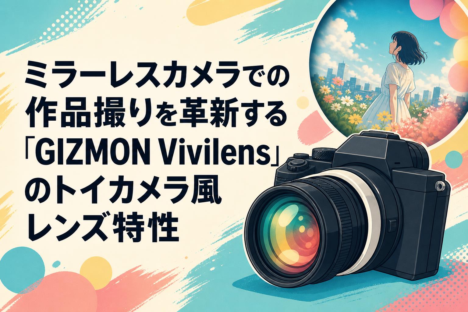 ミラーレスカメラでの作品撮りを革新する「GIZMON Vivilens」のトイカメラ風レンズ特性