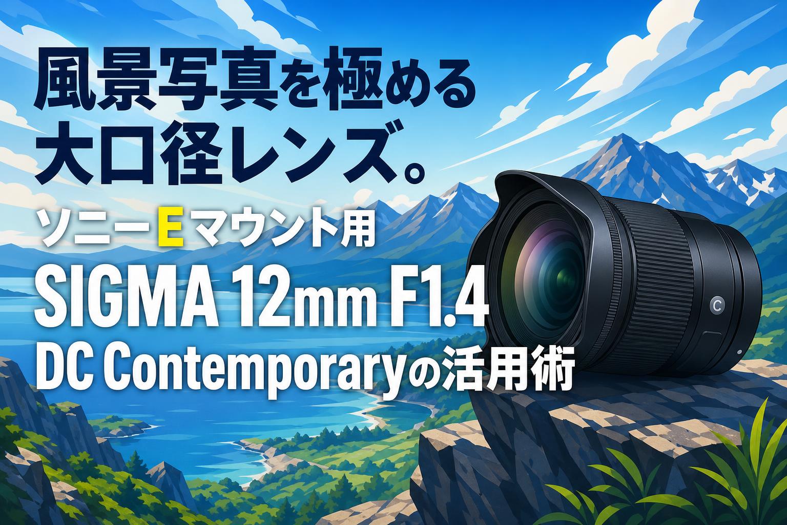 風景写真を極める大口径レンズ。ソニーEマウント用SIGMA 12mm F1.4 DC Contemporaryの活用術