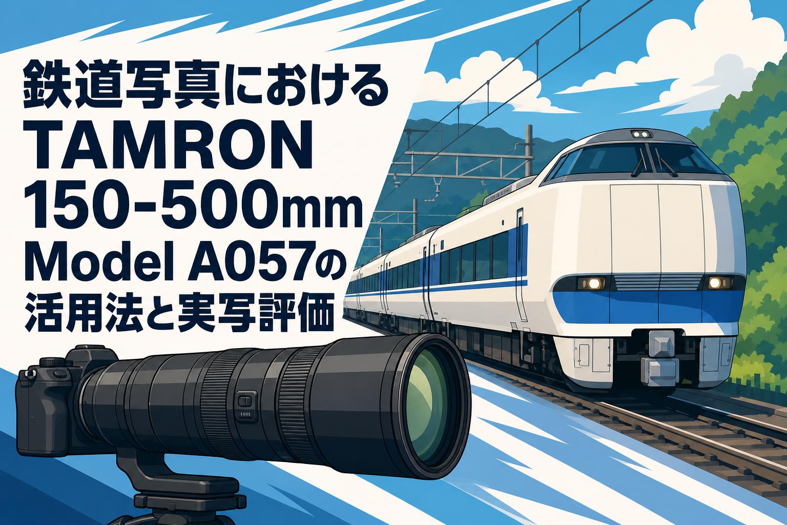 鉄道写真におけるTAMRON 150-500mm Model A057の活用法と実写評価