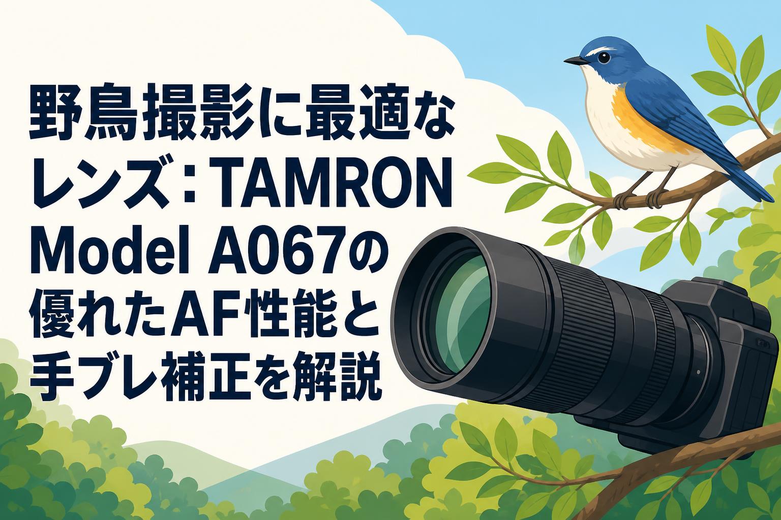 野鳥撮影に最適なレンズ：TAMRON Model A067の優れたAF性能と手ブレ補正を解説