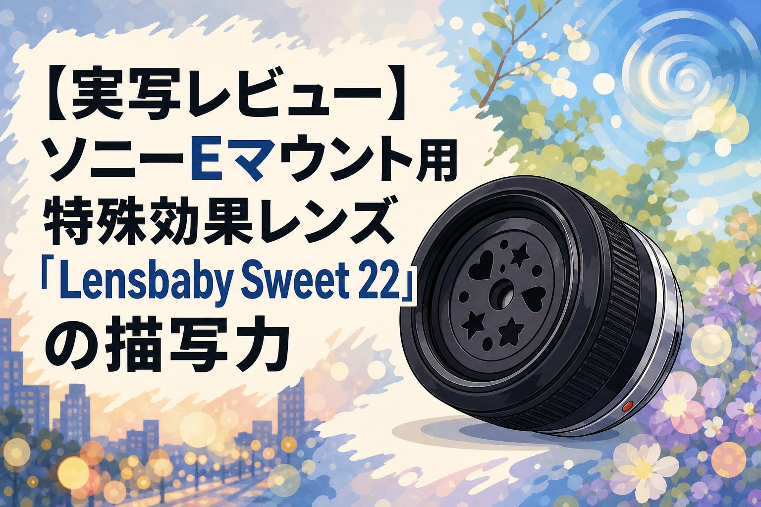 【実写レビュー】ソニーEマウント用特殊効果レンズ「Lensbaby Sweet 22」の描写力