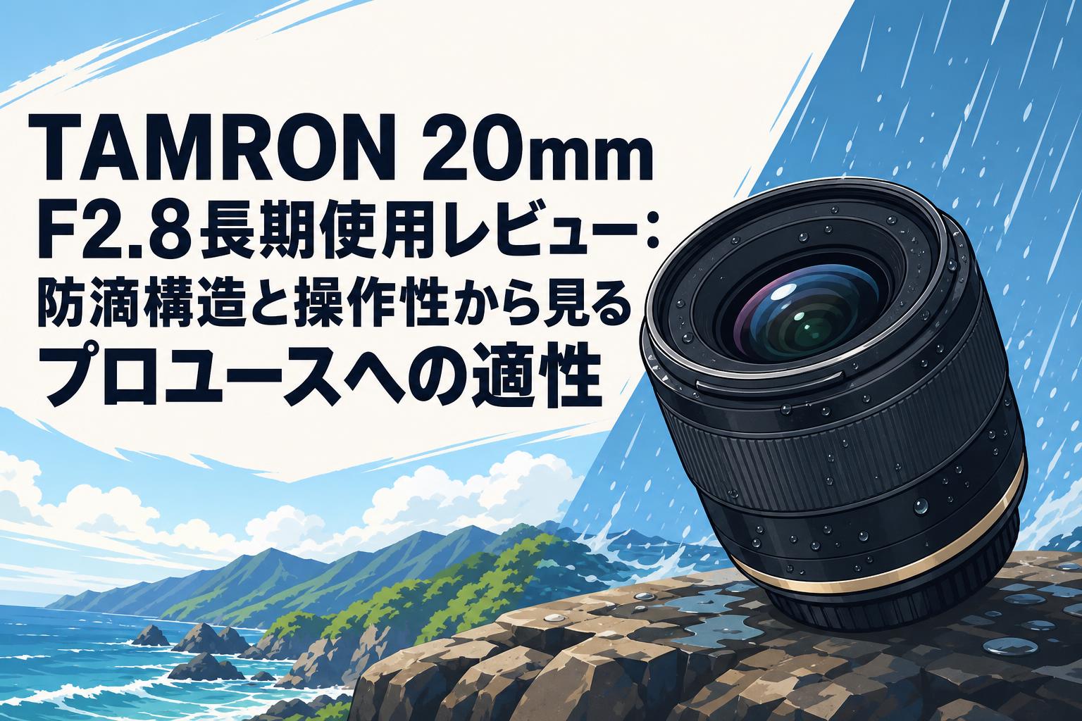 TAMRON 20mm F2.8長期使用レビュー：防滴構造と操作性から見るプロユースへの適性