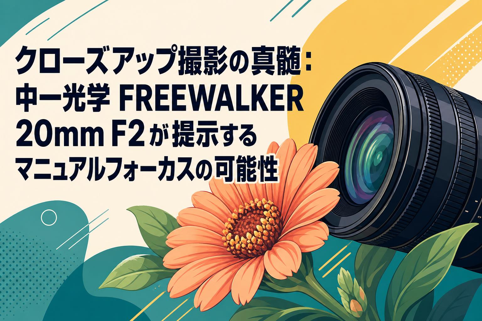 クローズアップ撮影の真髄：中一光学 FREEWALKER 20mm F2が提示するマニュアルフォーカスの可能性