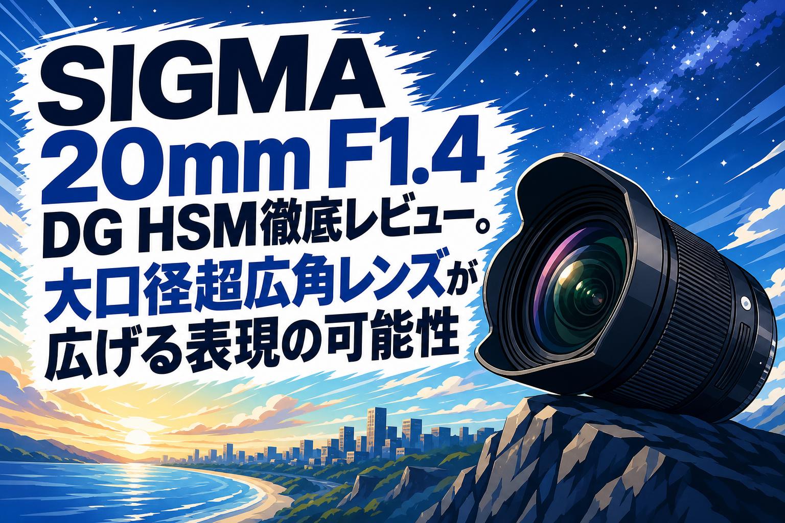 SIGMA 20mm F1.4 DG HSM徹底レビュー。大口径超広角レンズが広げる表現の可能性