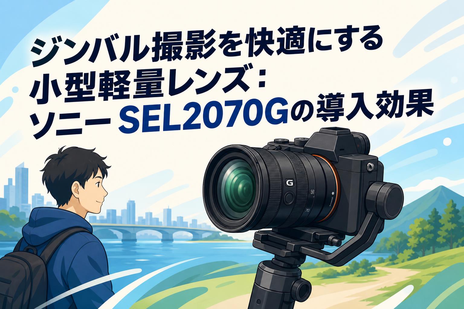ジンバル撮影を快適にする小型軽量レンズ：ソニー SEL2070Gの導入効果