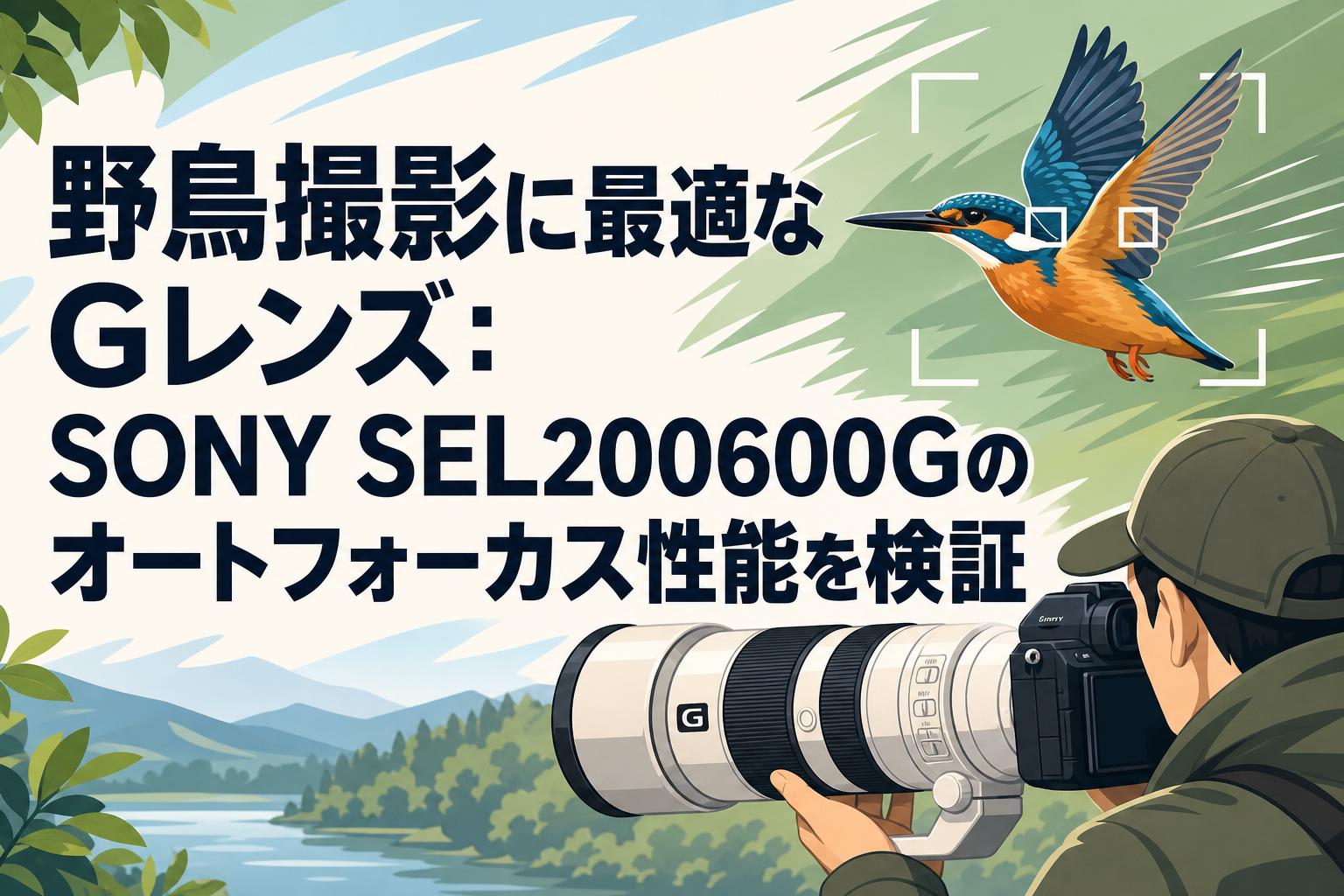 野鳥撮影に最適なGレンズ：SONY SEL200600Gのオートフォーカス性能を検証