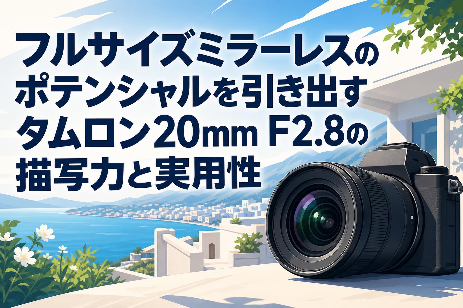 フルサイズミラーレスのポテンシャルを引き出すタムロン20mm F2.8の描写力と実用性
