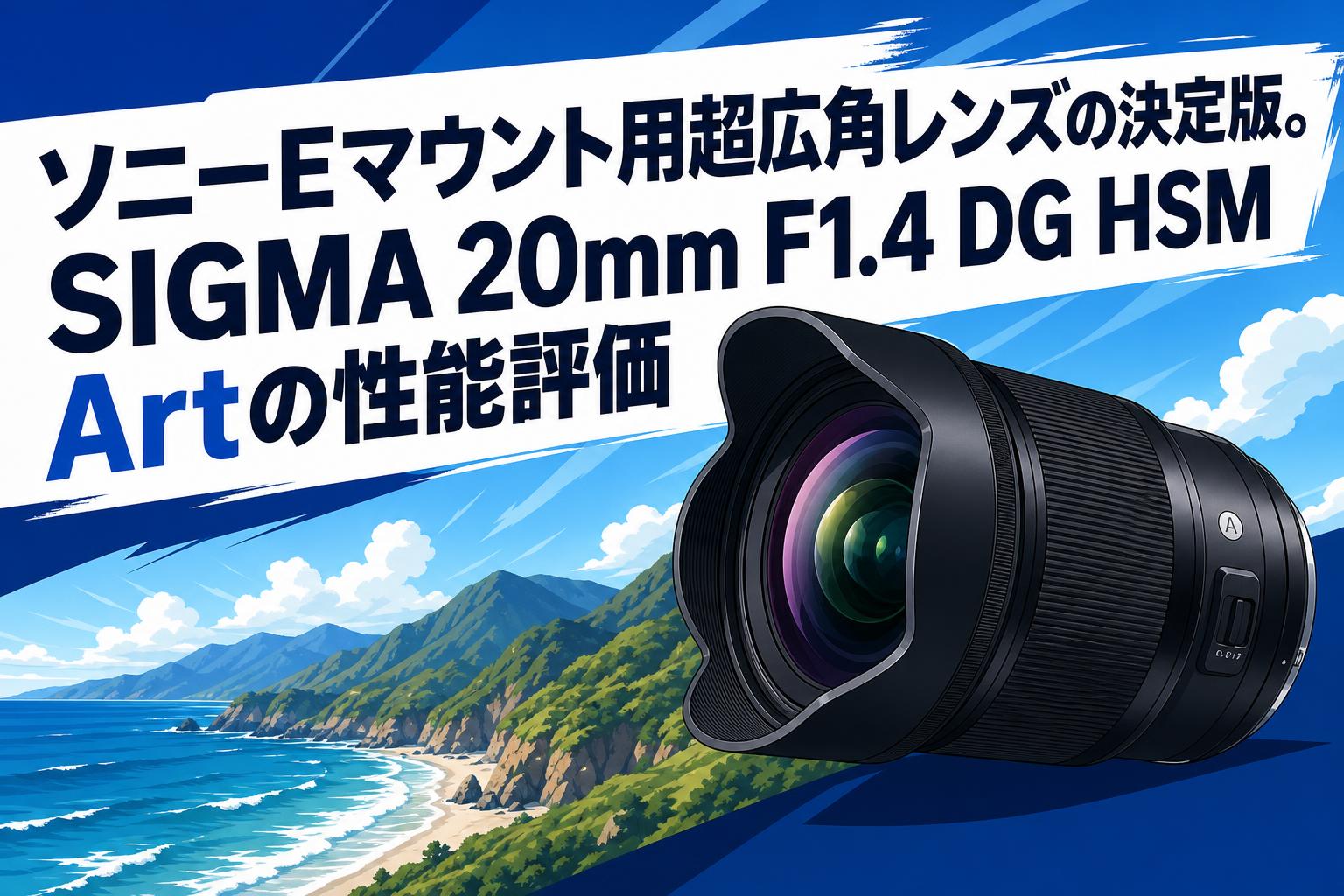 ソニーEマウント用超広角レンズの決定版。SIGMA 20mm F1.4 DG HSM Artの性能評価
