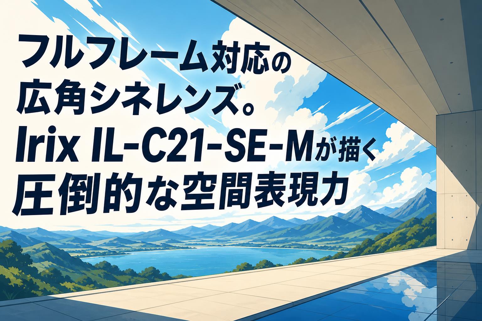 フルフレーム対応の広角シネレンズ。Irix IL-C21-SE-Mが描く圧倒的な空間表現力