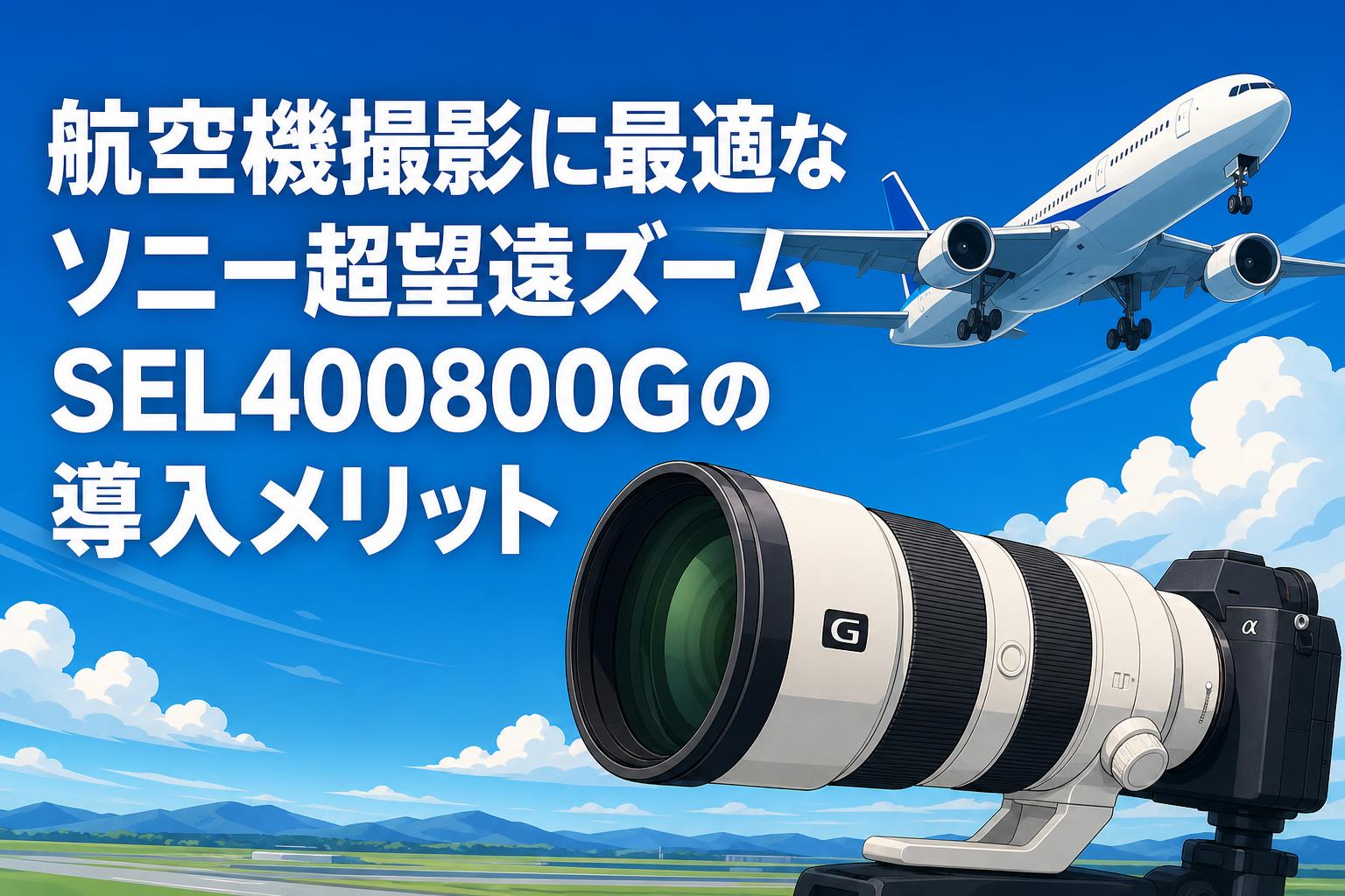 航空機撮影に最適なソニー超望遠ズームSEL400800Gの導入メリット