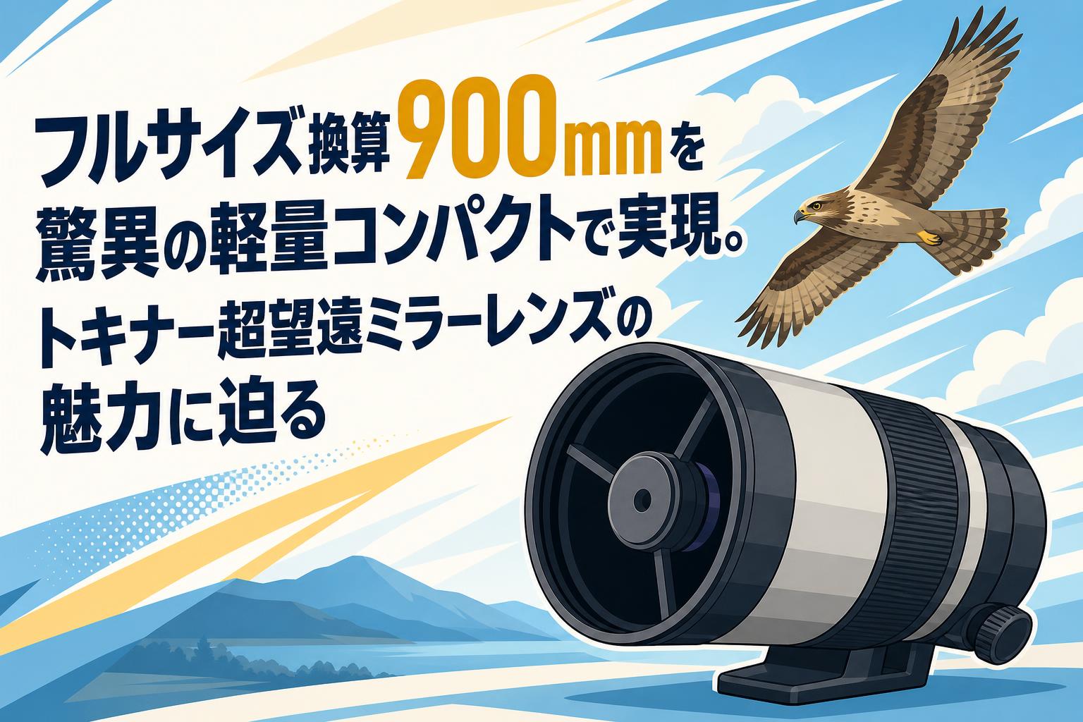 フルサイズ換算900mmを驚異の軽量コンパクトで実現。トキナー超望遠ミラーレンズの魅力に迫る