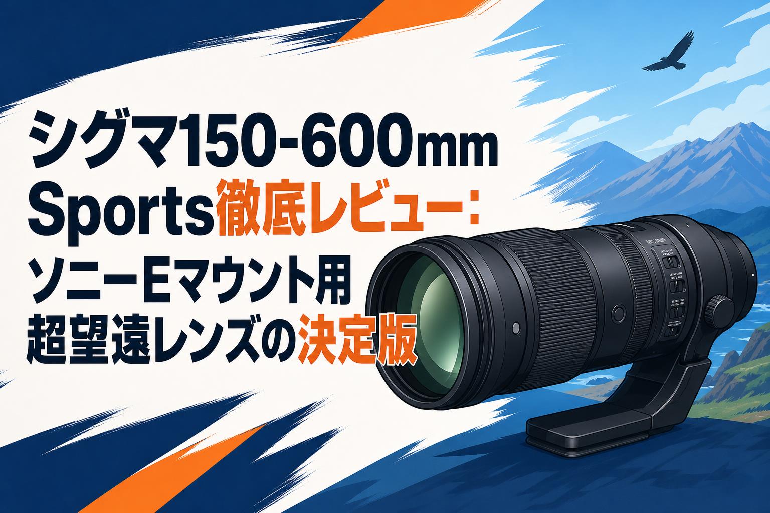 シグマ150-600mm Sports徹底レビュー：ソニーEマウント用超望遠レンズの決定版