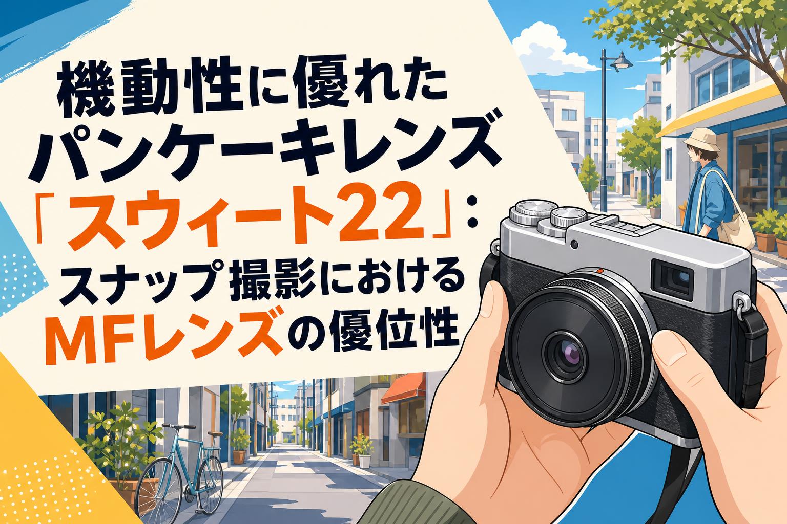 機動性に優れたパンケーキレンズ「スウィート22」：スナップ撮影におけるMFレンズの優位性