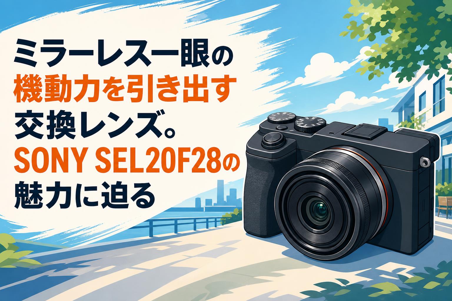 ミラーレス一眼の機動力を引き出す交換レンズ。SONY SEL20F28の魅力に迫る
