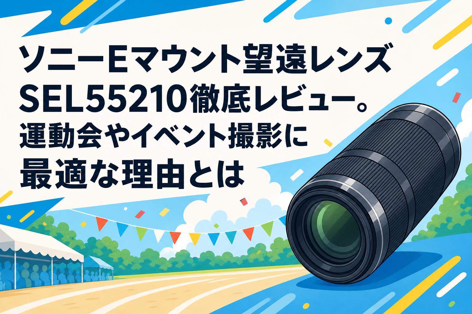 ソニーEマウント望遠レンズSEL55210徹底レビュー。運動会やイベント撮影に最適な理由とは