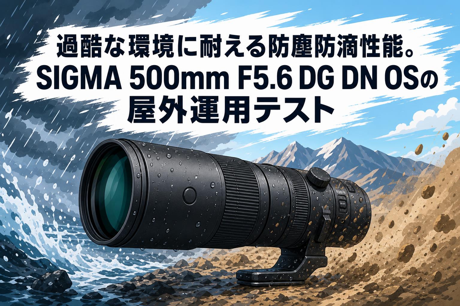 過酷な環境に耐える防塵防滴性能。SIGMA 500mm F5.6 DG DN OSの屋外運用テスト