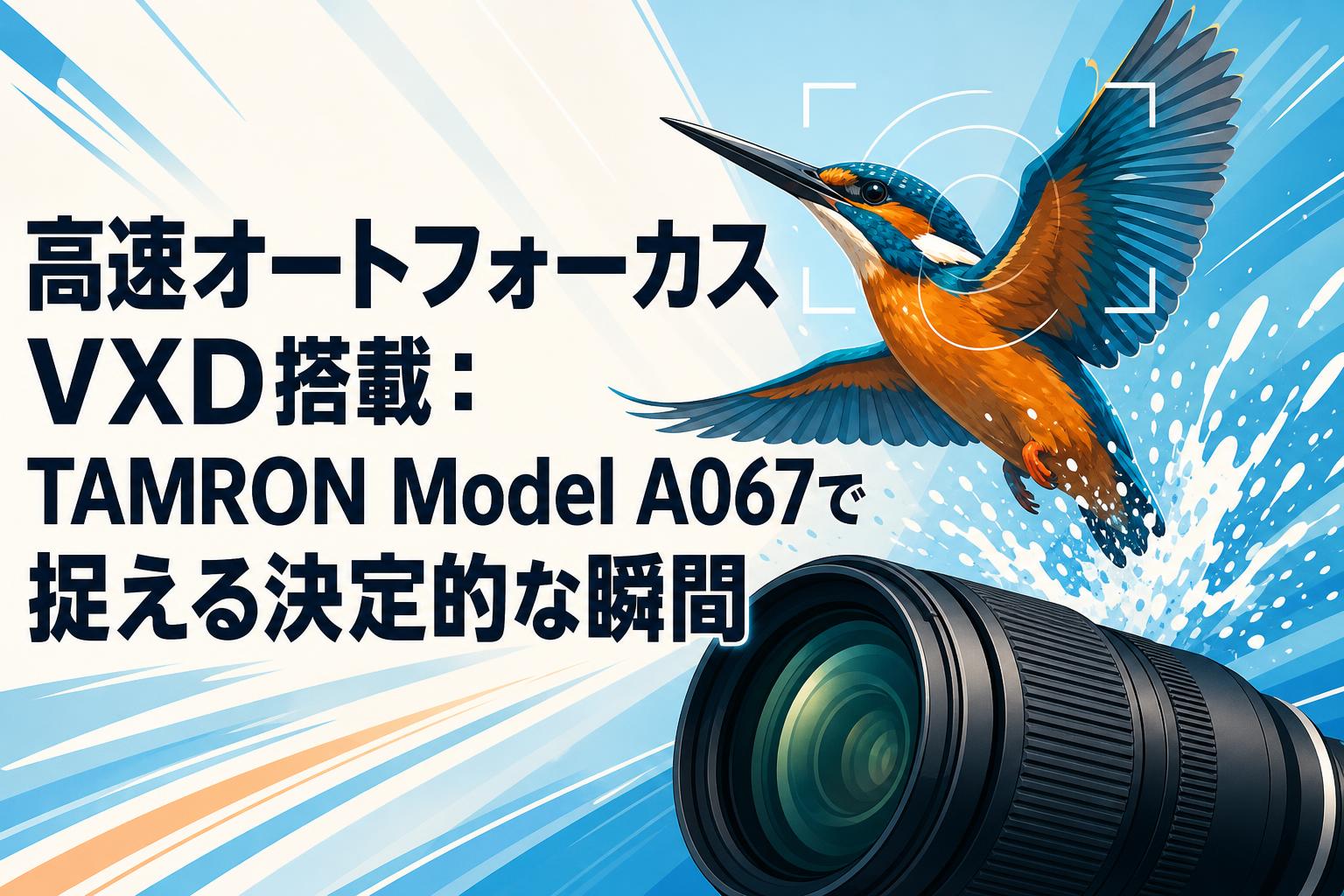 高速オートフォーカスVXD搭載：TAMRON Model A067で捉える決定的な瞬間