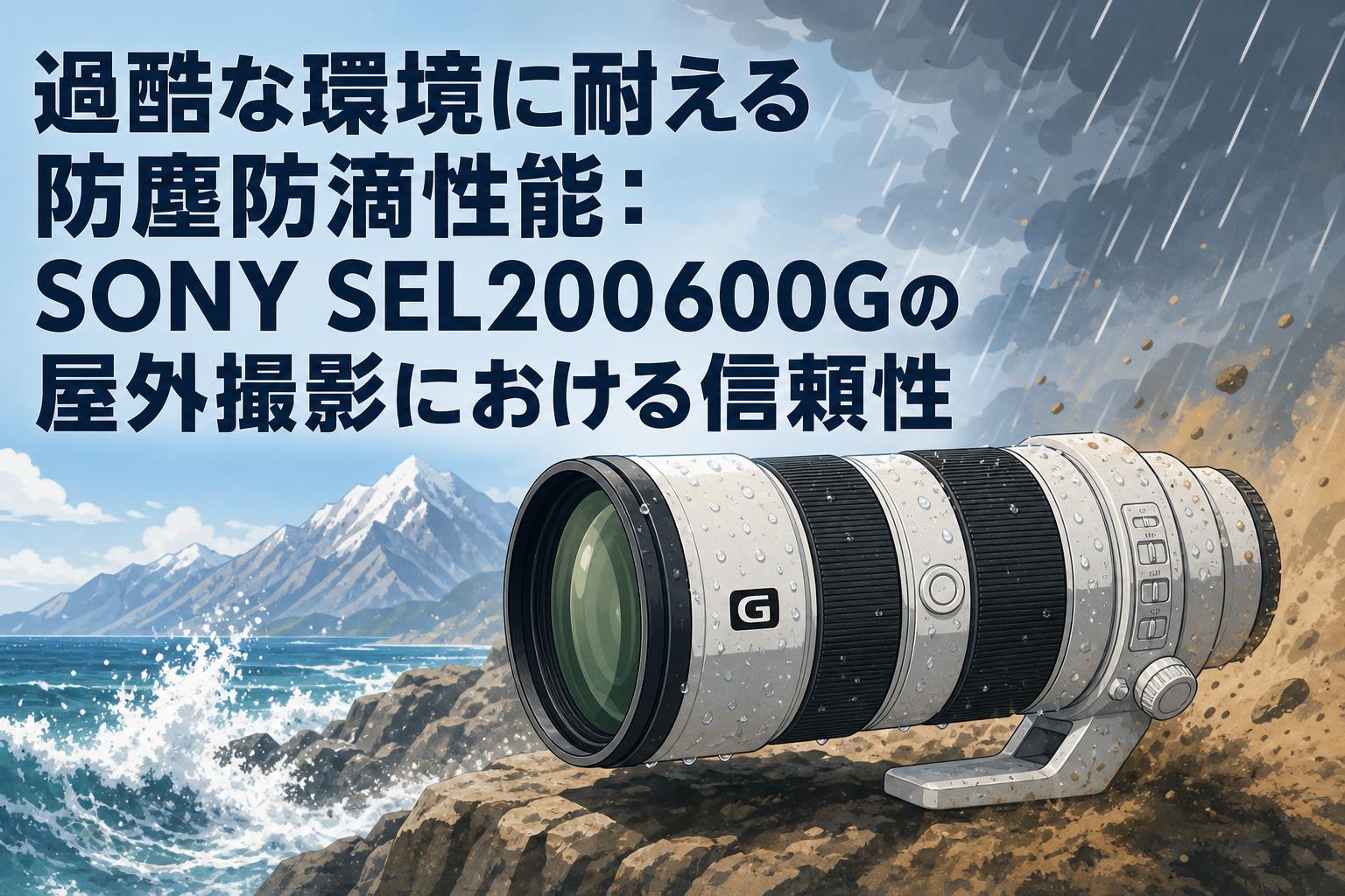 過酷な環境に耐える防塵防滴性能：SONY SEL200600Gの屋外撮影における信頼性