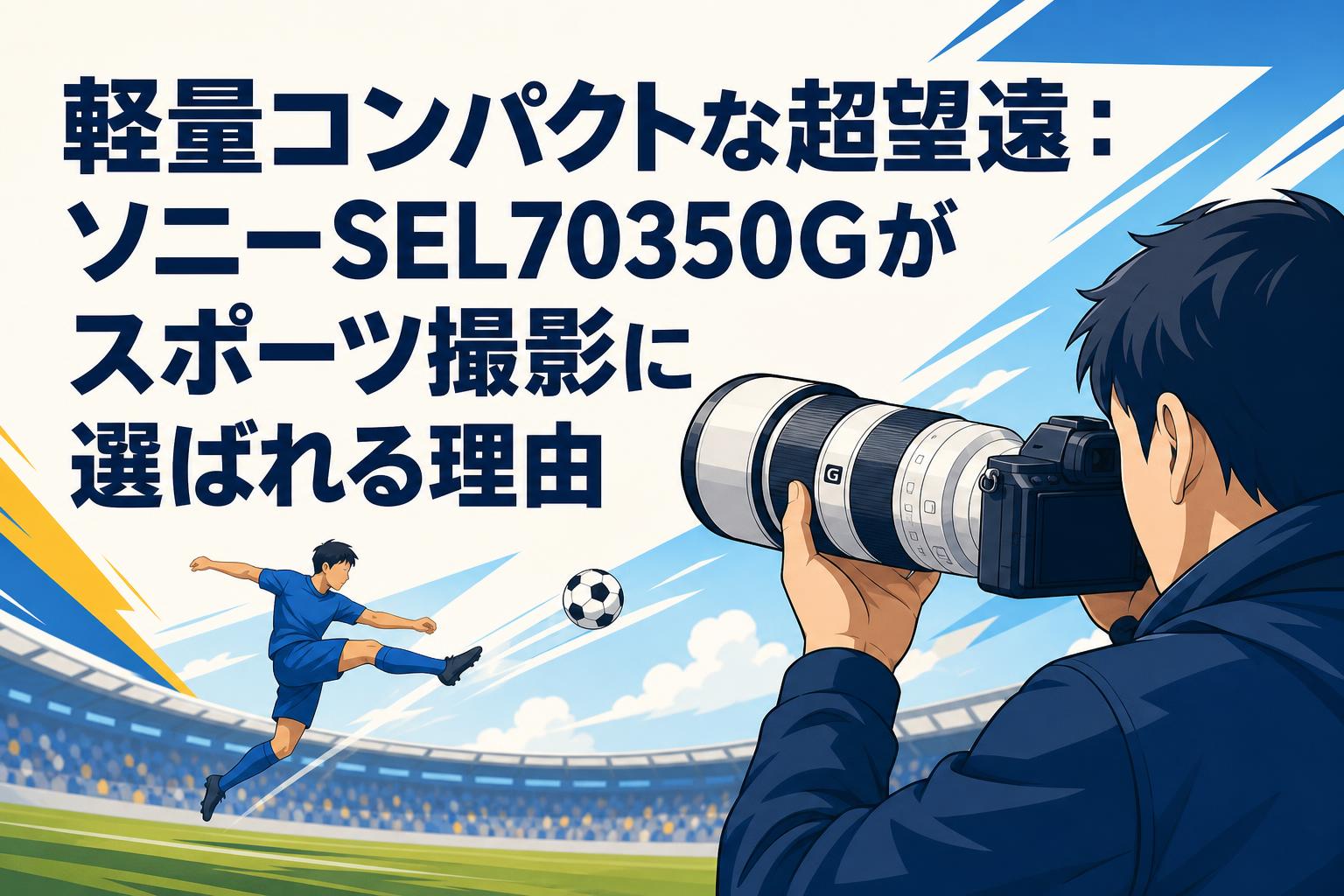 軽量コンパクトな超望遠：ソニーSEL70350Gがスポーツ撮影に選ばれる理由