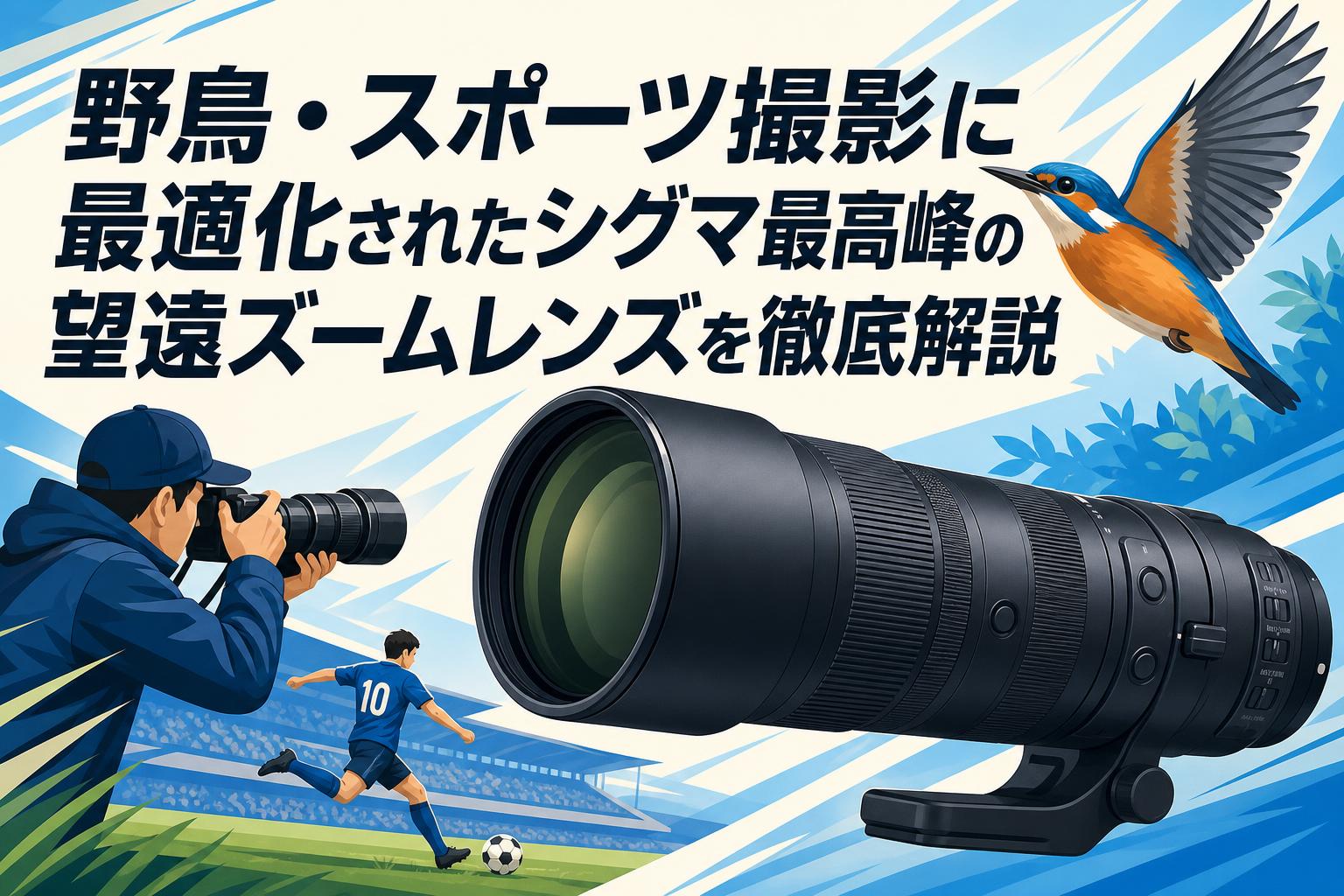 野鳥・スポーツ撮影に最適化されたシグマ最高峰の望遠ズームレンズを徹底解説