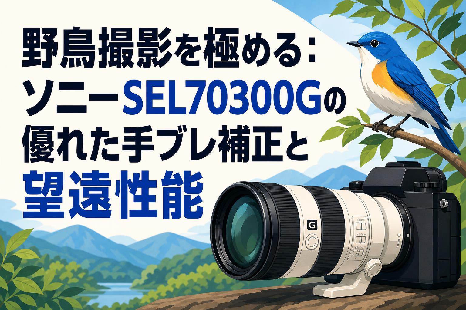 野鳥撮影を極める：ソニーSEL70300Gの優れた手ブレ補正と望遠性能